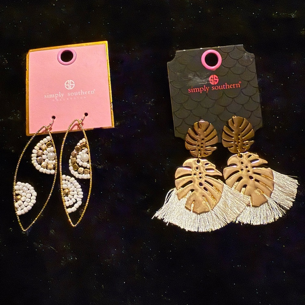 NEW Simply southern set of 2 pair earrings
